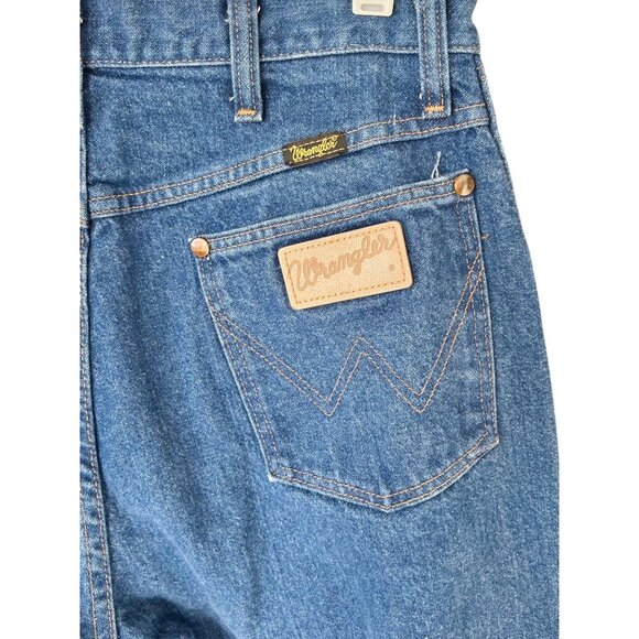 Vintage Wrangler High Waist Straight Jeans Medium Wash 31L - Picture 5 of 9